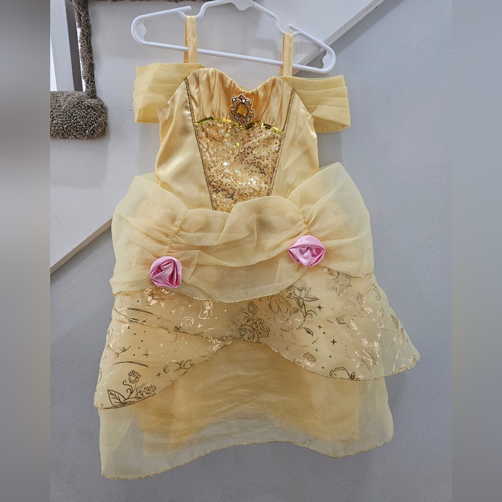 Disney Princess Belle Costume with extras.  Size 4T.